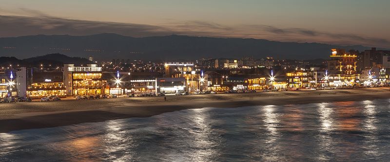 안목해변_카페거리_야경