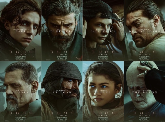 듄 인물 포스터 모습