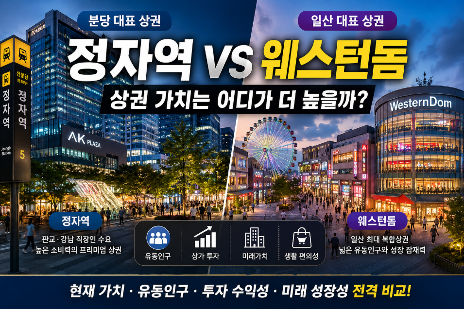 분당과 일산 상권