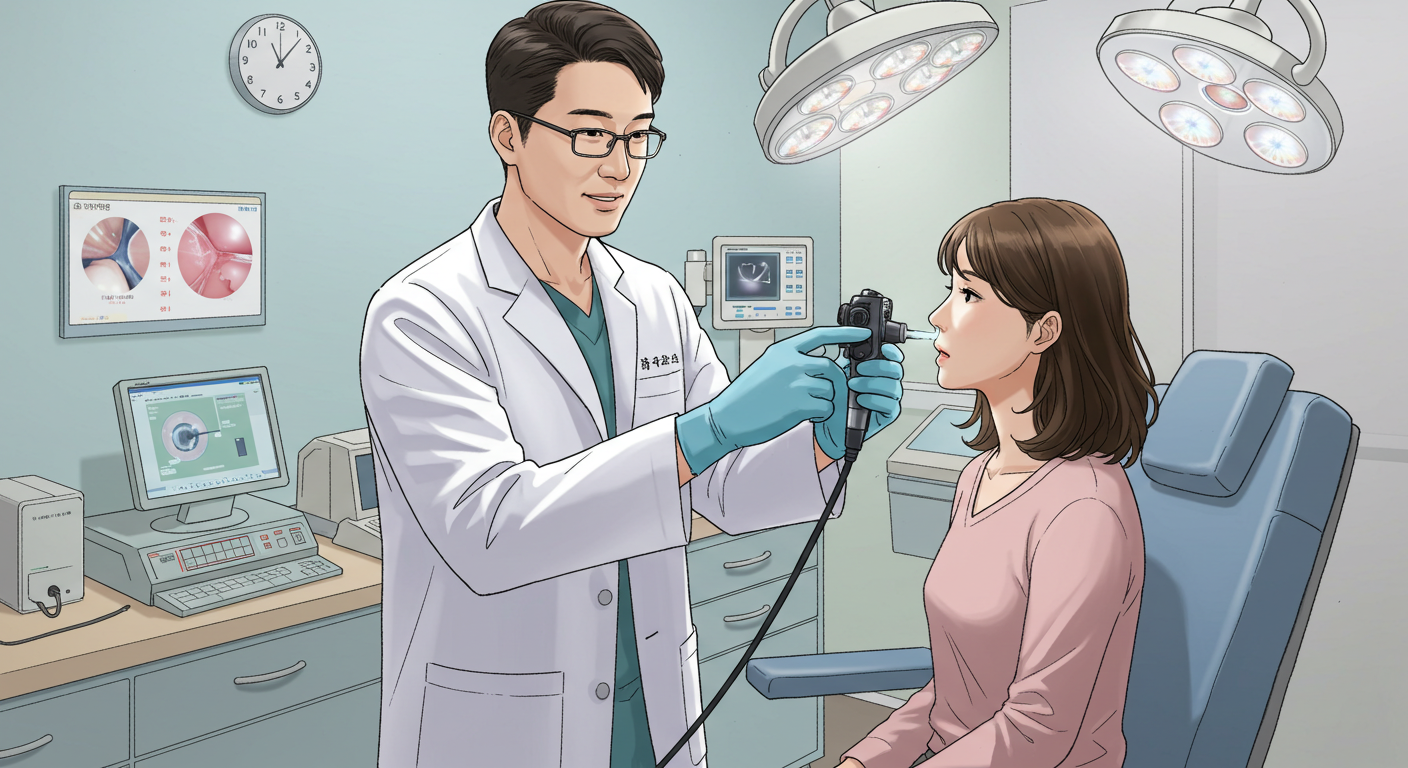 이비인후과에서 비강 내시경 확인하기