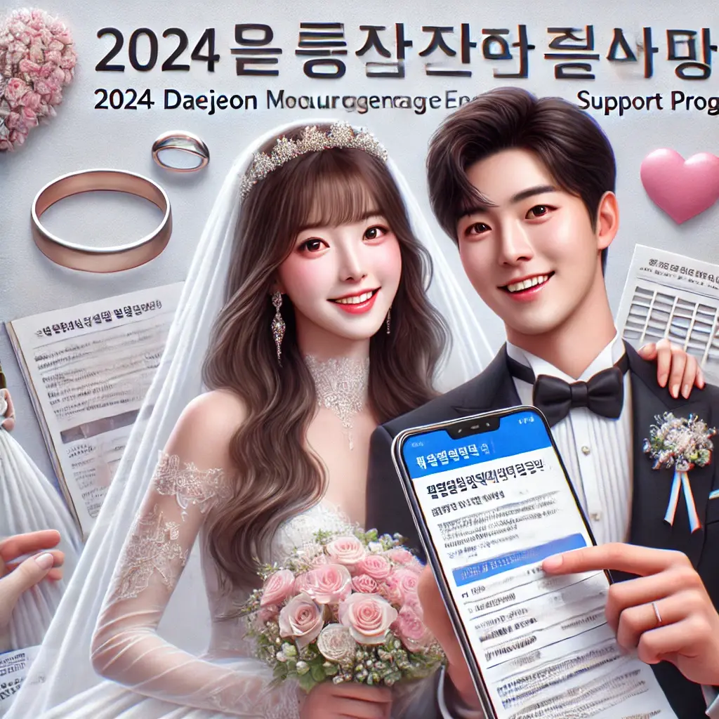 2024 대전 결혼장려금 지원사업 신청 방법 필요 서류