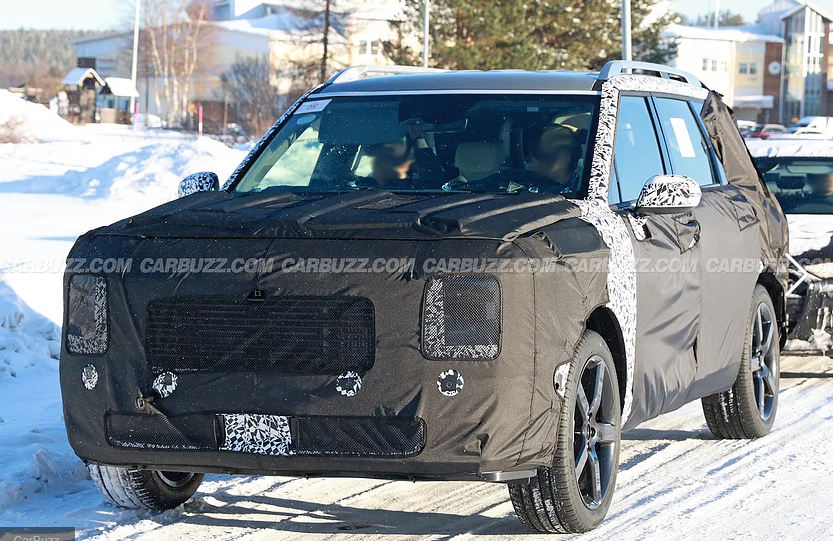 팰리세이드 풀체인지 스파이샷(출처:CarBuzz)