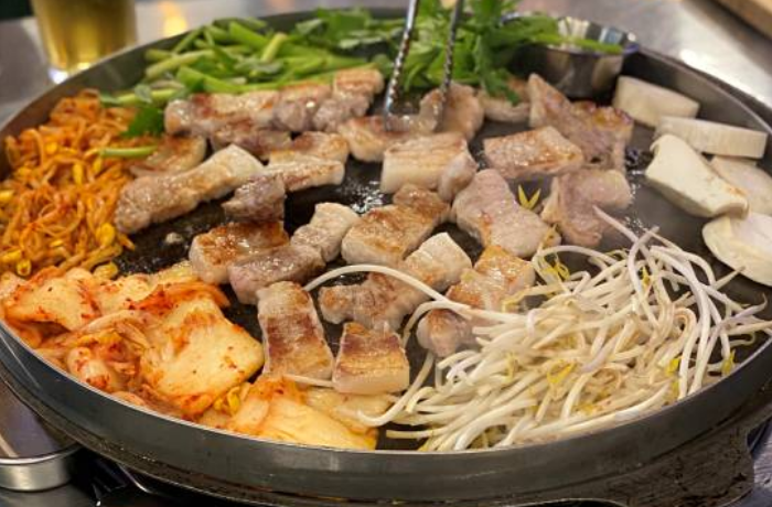 삽겹살과 야채를 함께 굽는 꿈