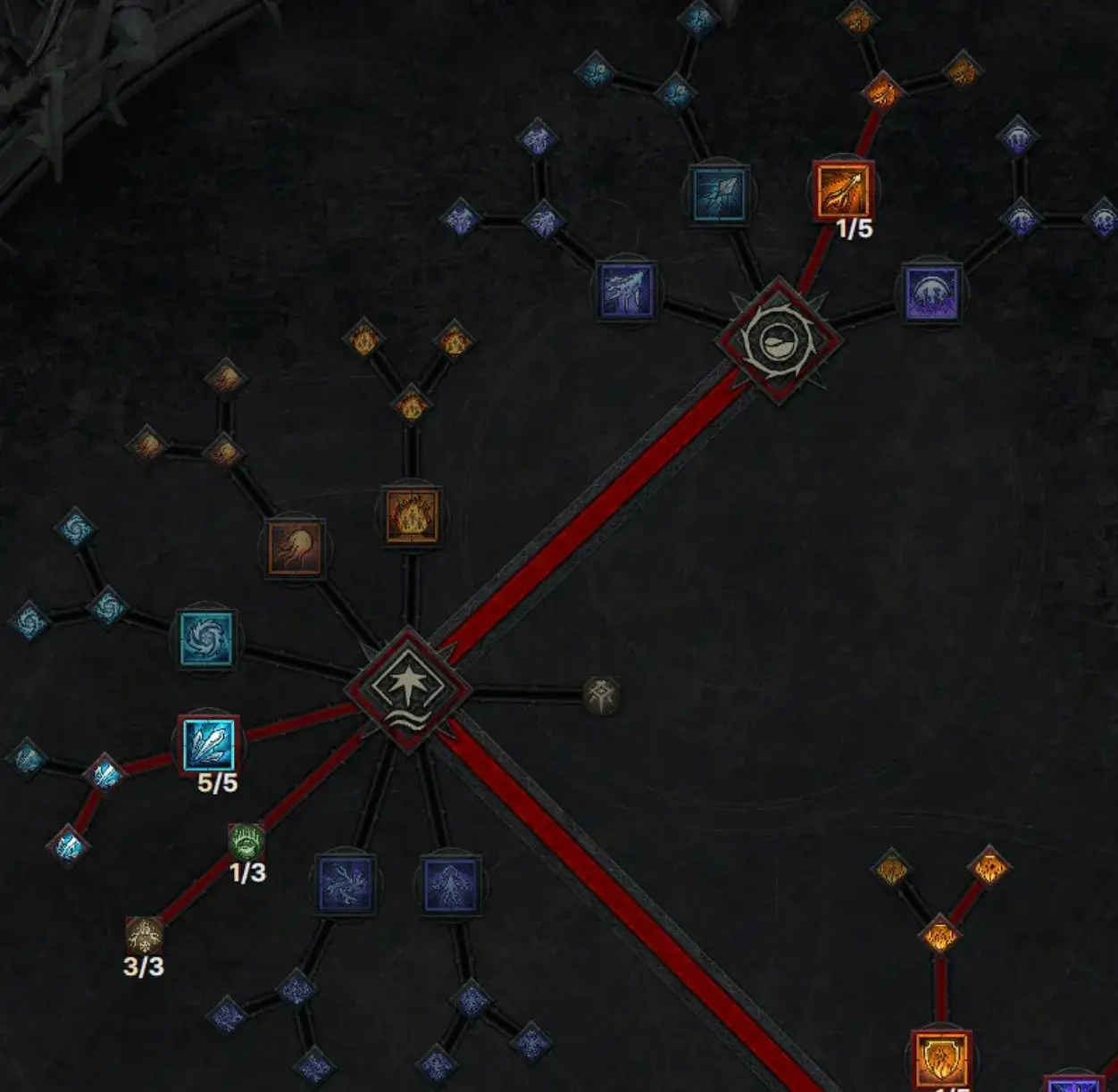 디아4 원소술사 기본기술