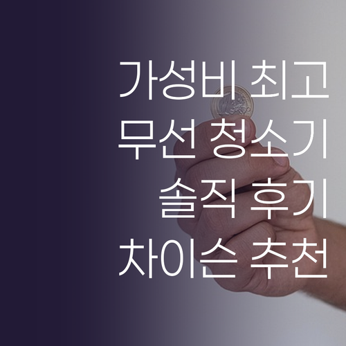 가성비 무선 청소기 추천 차이슨 BL..