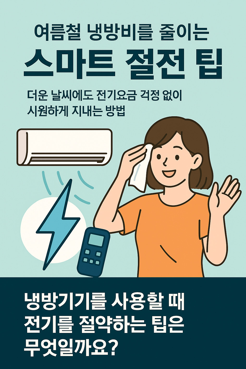 냉방비를 줄이는 스마트 절전 팁