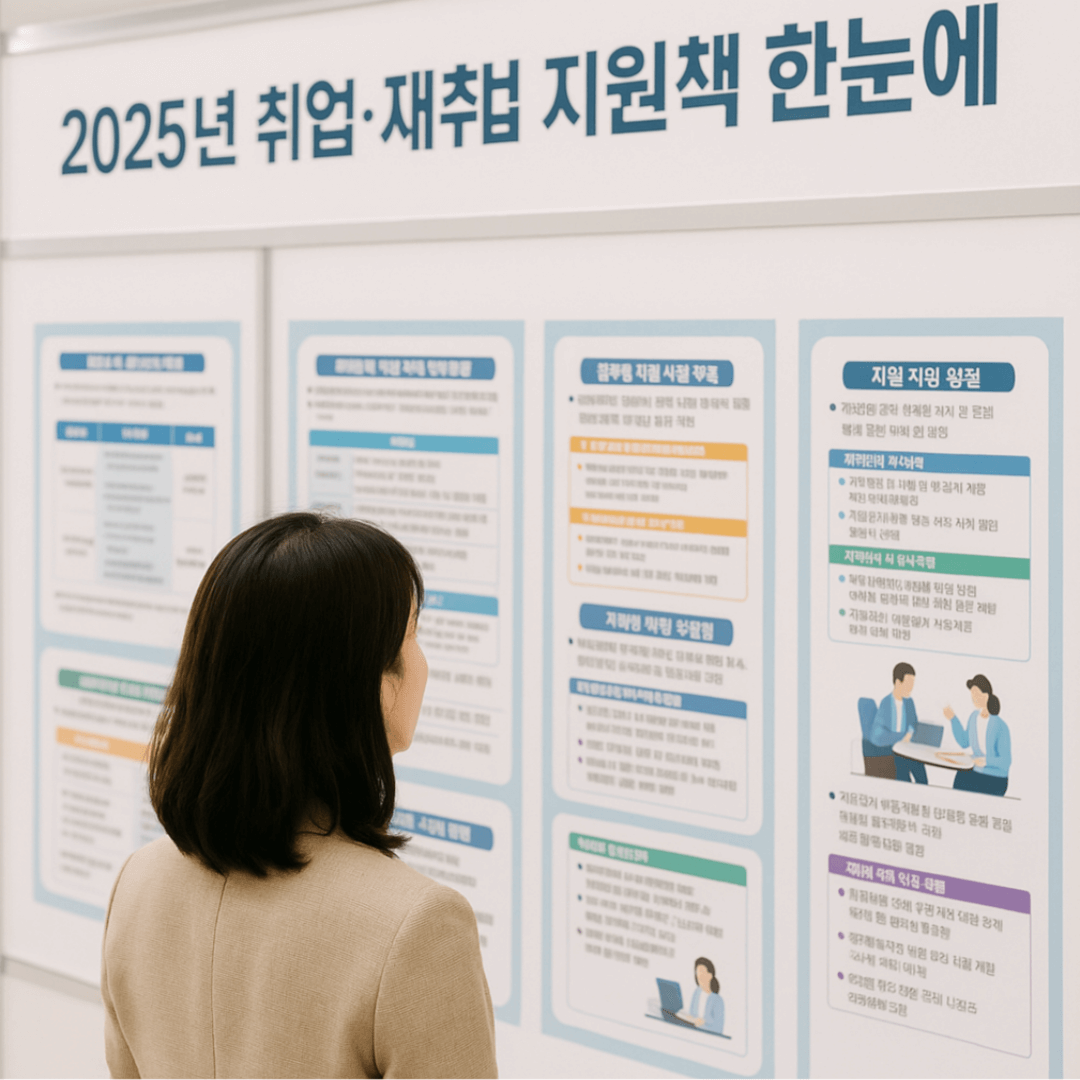 2025년 정부가 도와드립니다 – 취업·재취업 지원책 한눈에