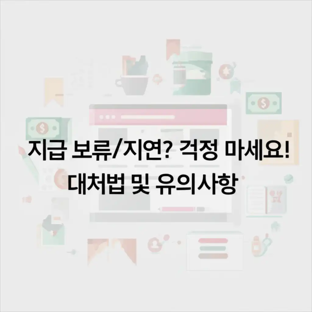 근로장려금 지급 지연 및 보류 시 대처 방법을 알려주는 이미지
