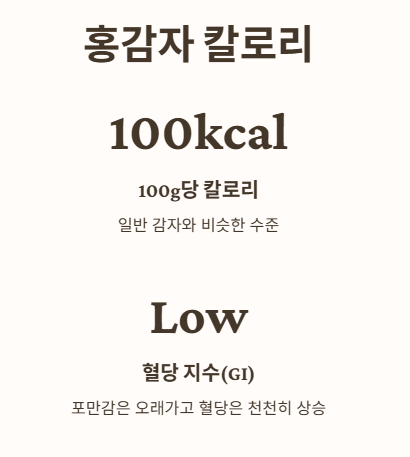 홍감자 칼로리