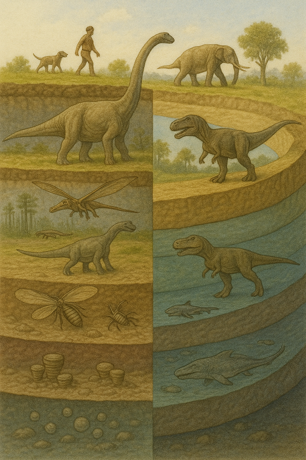 지질시대 총정리 – 이언·대·기·세 한눈에 보기