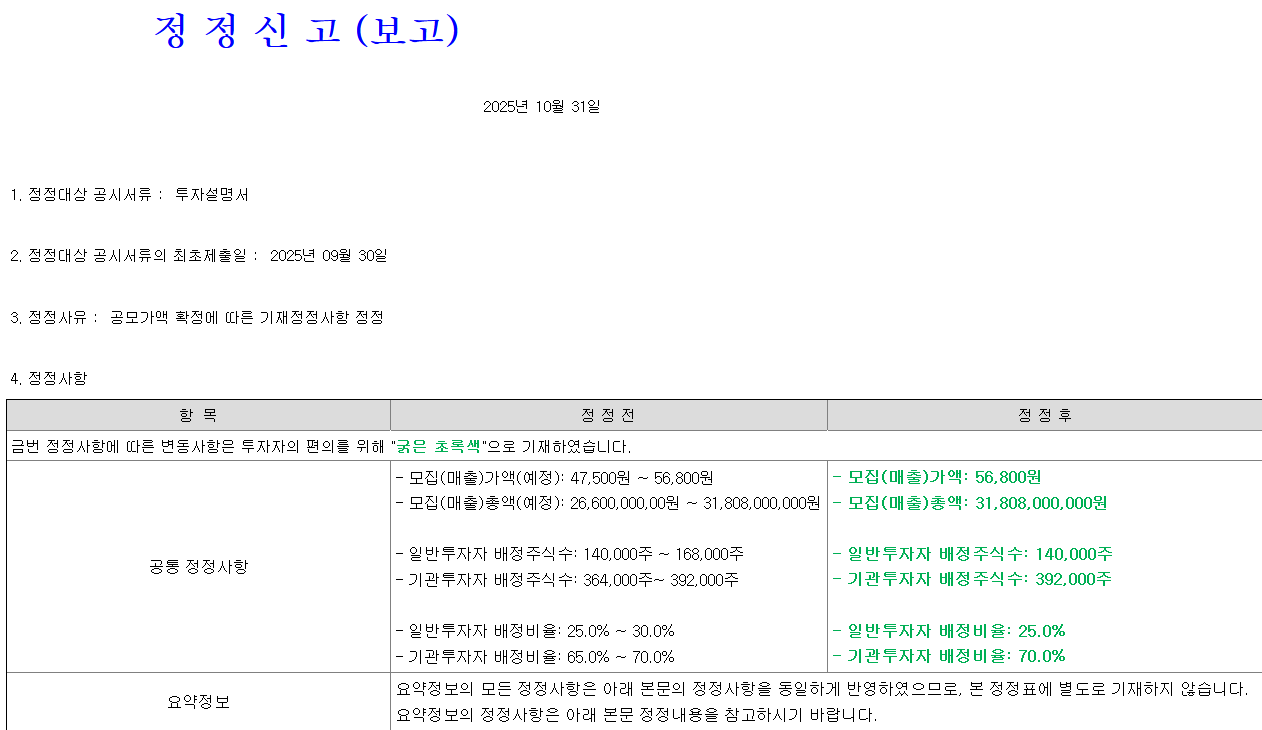 세나테크놀로지 공모가