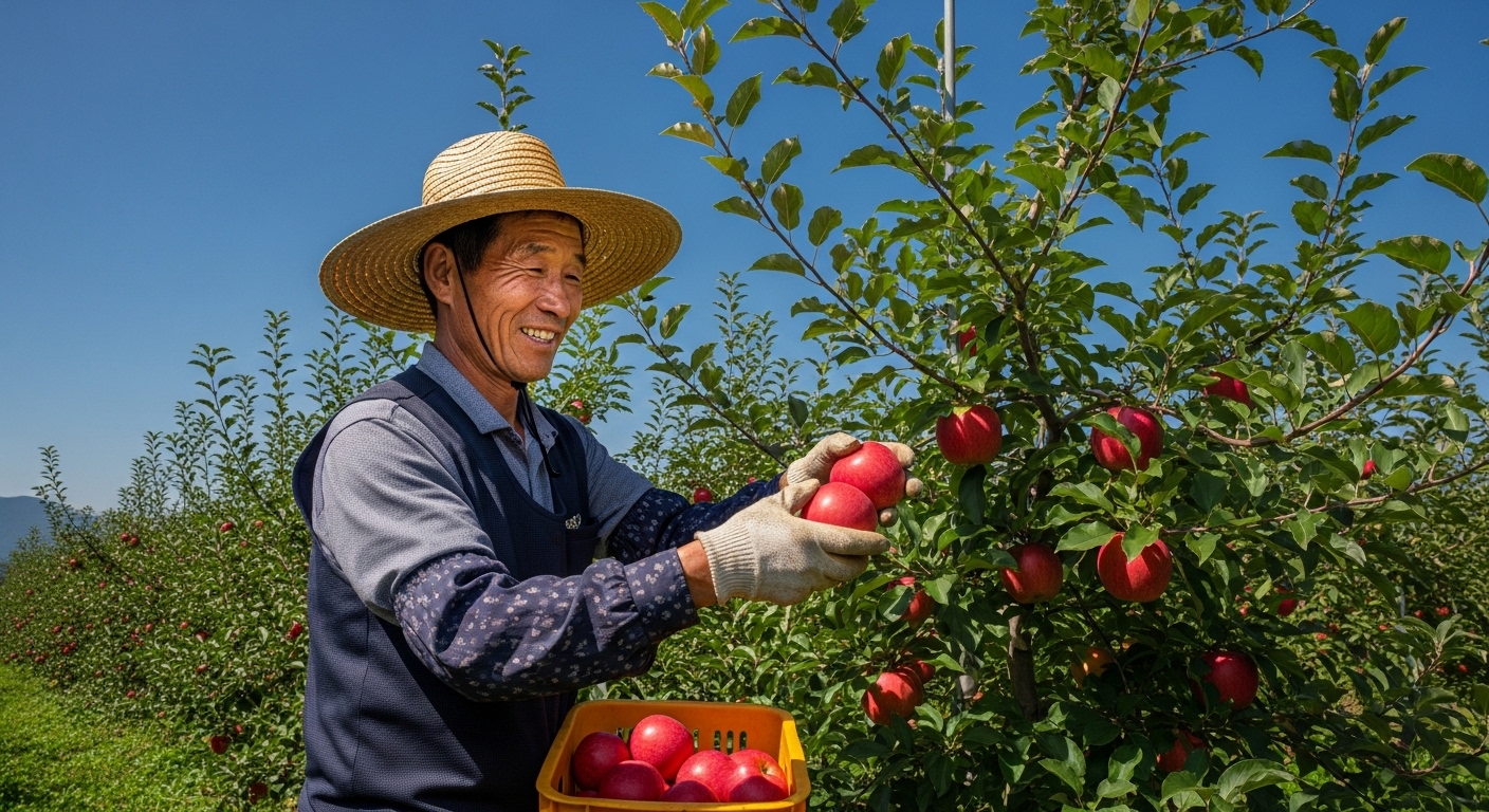 8월 제철과일 사과