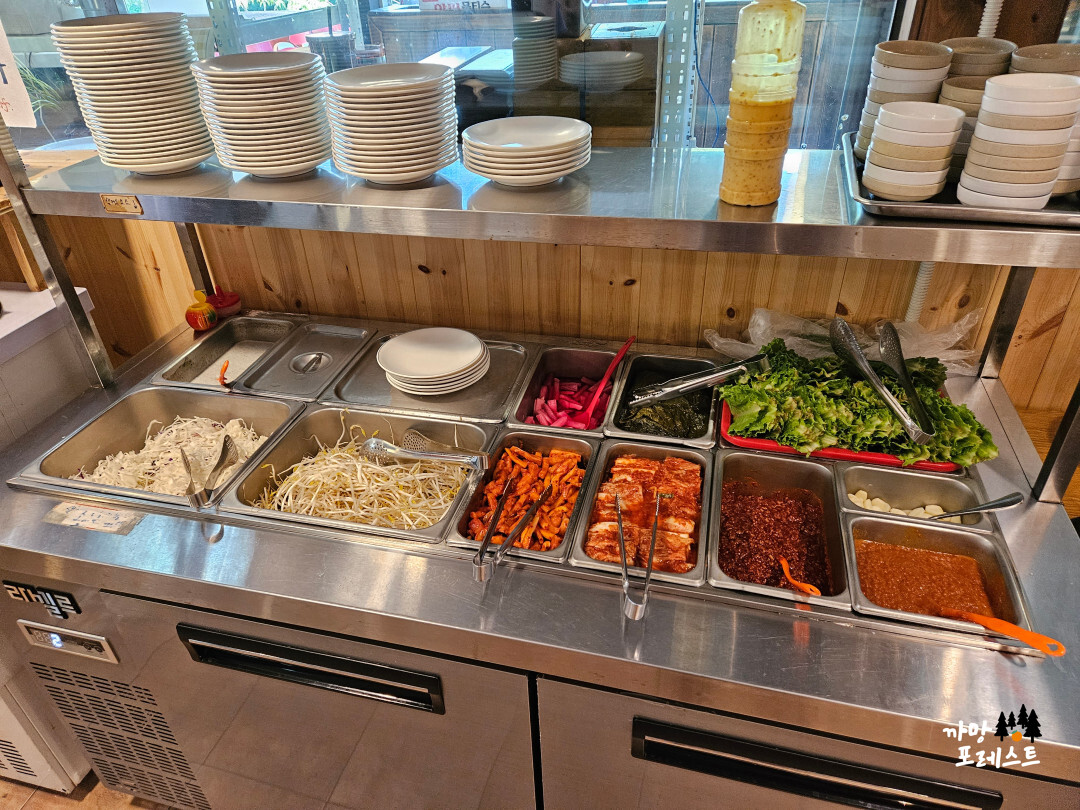 용인 산골 항아리 바베큐 셀프 반찬대