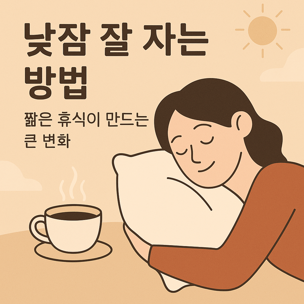 낮잠 잘 자는 방법-짧은 휴식이 만드는 큰 변화
