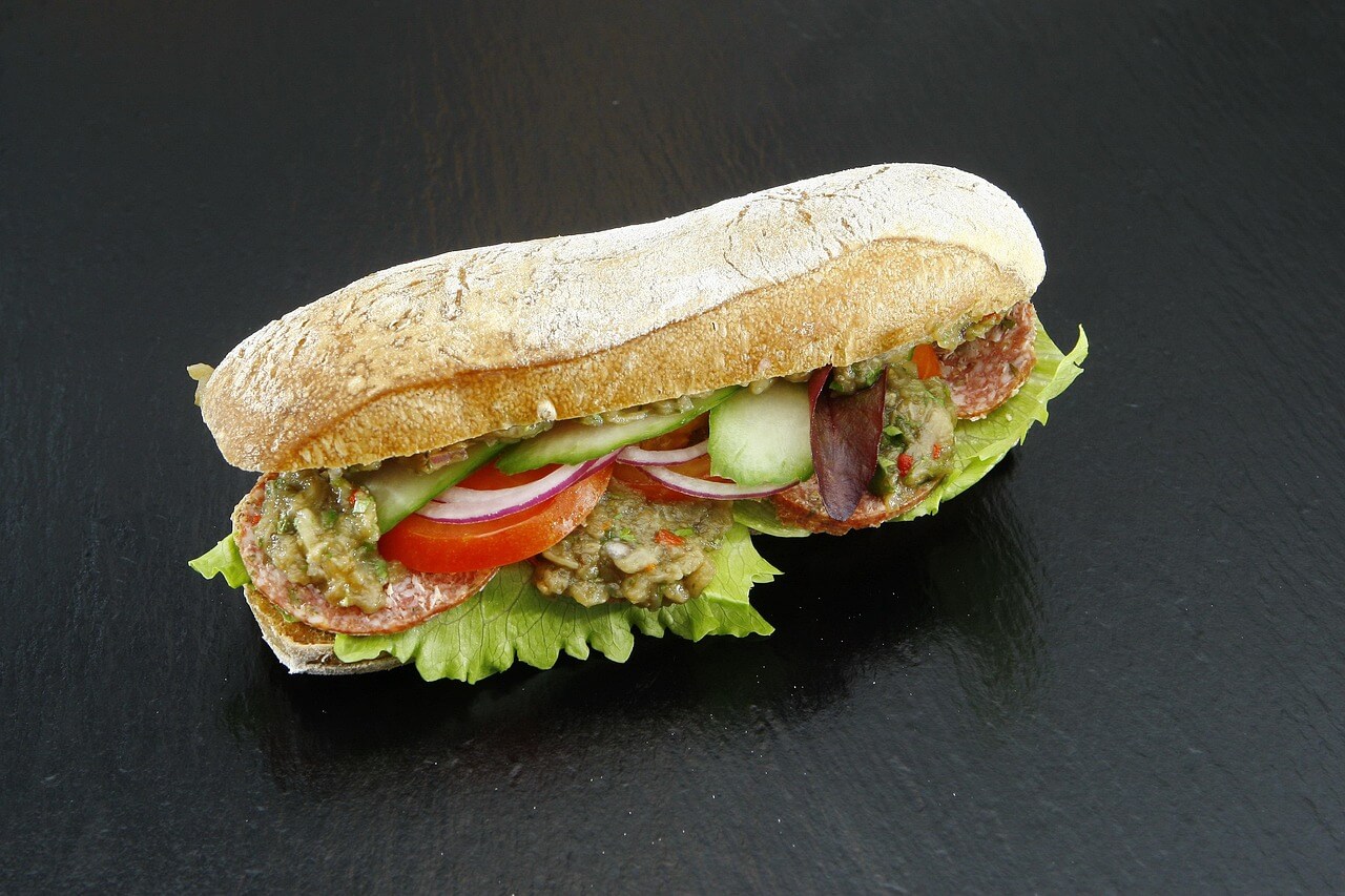 치아바타 샌드위치 만들기