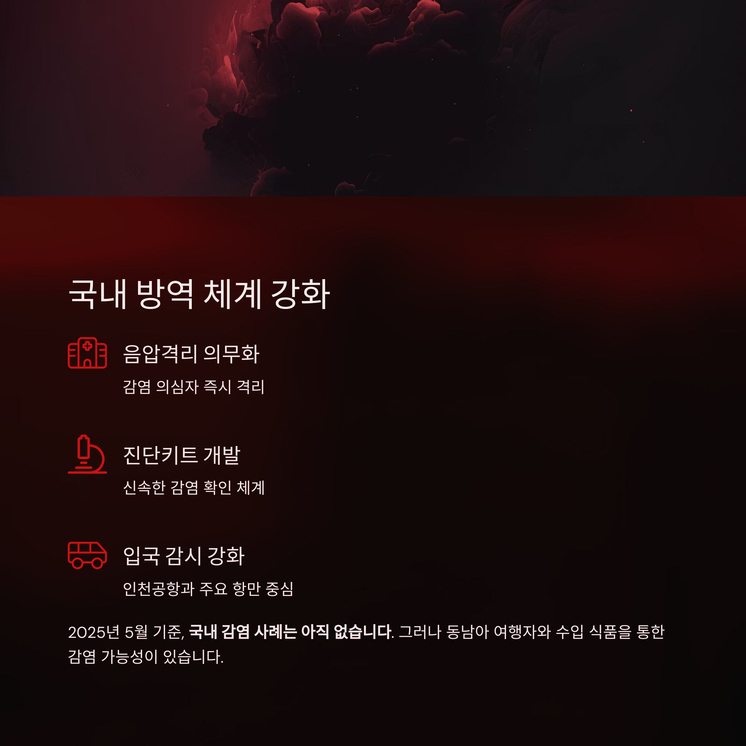 국내 방역 체계 강화