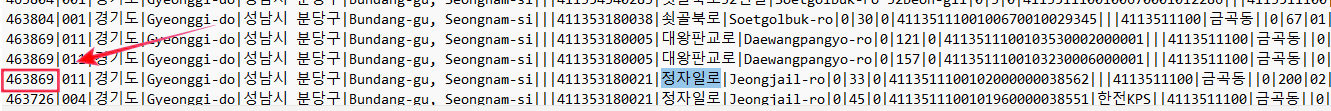 구우편번호검색