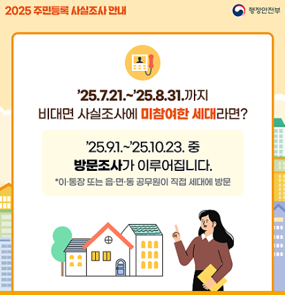 경기도 파주시 동패동 주민등록사실조사 정부24 비대면 참여 방법