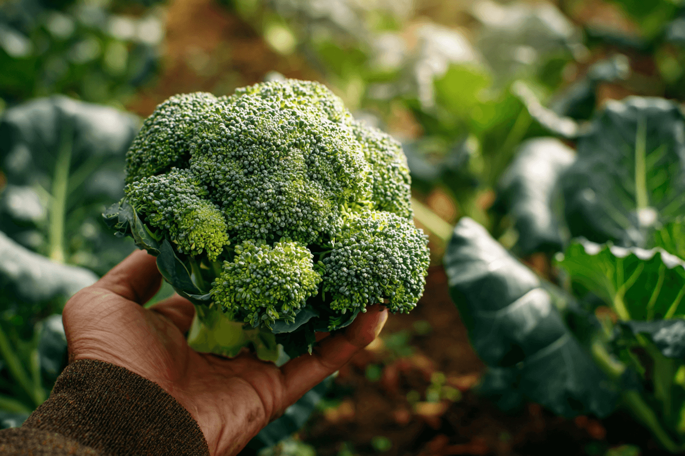 브로콜리를-손으로-들고-있는-이미지