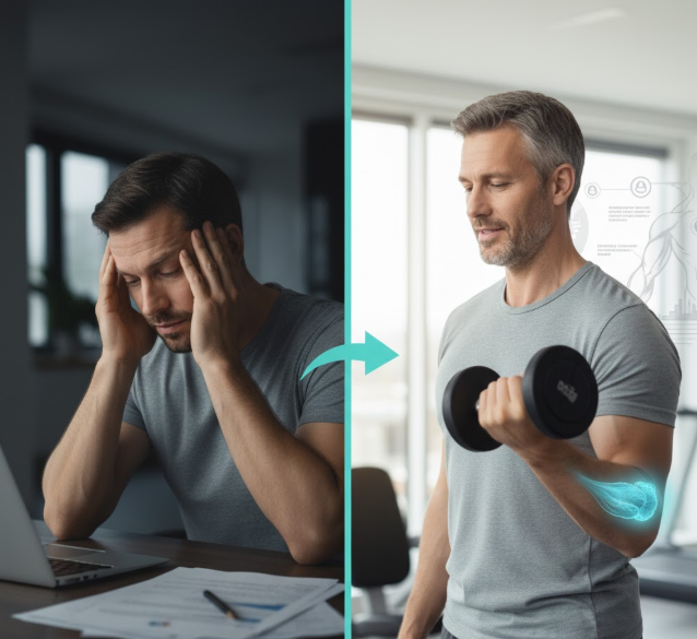 피로한 40대 피로회복 건강 관리 비법 근력 운동