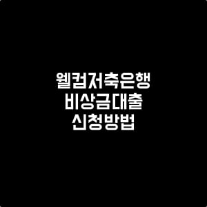 웰컴저축은행-비상금대출