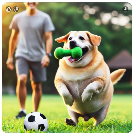 반려견 운동하는 이미지