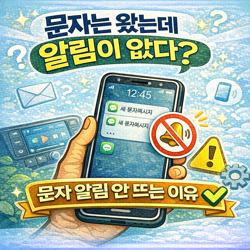 문자는 오는데 알림이 안 뜨는 이유와 해결법