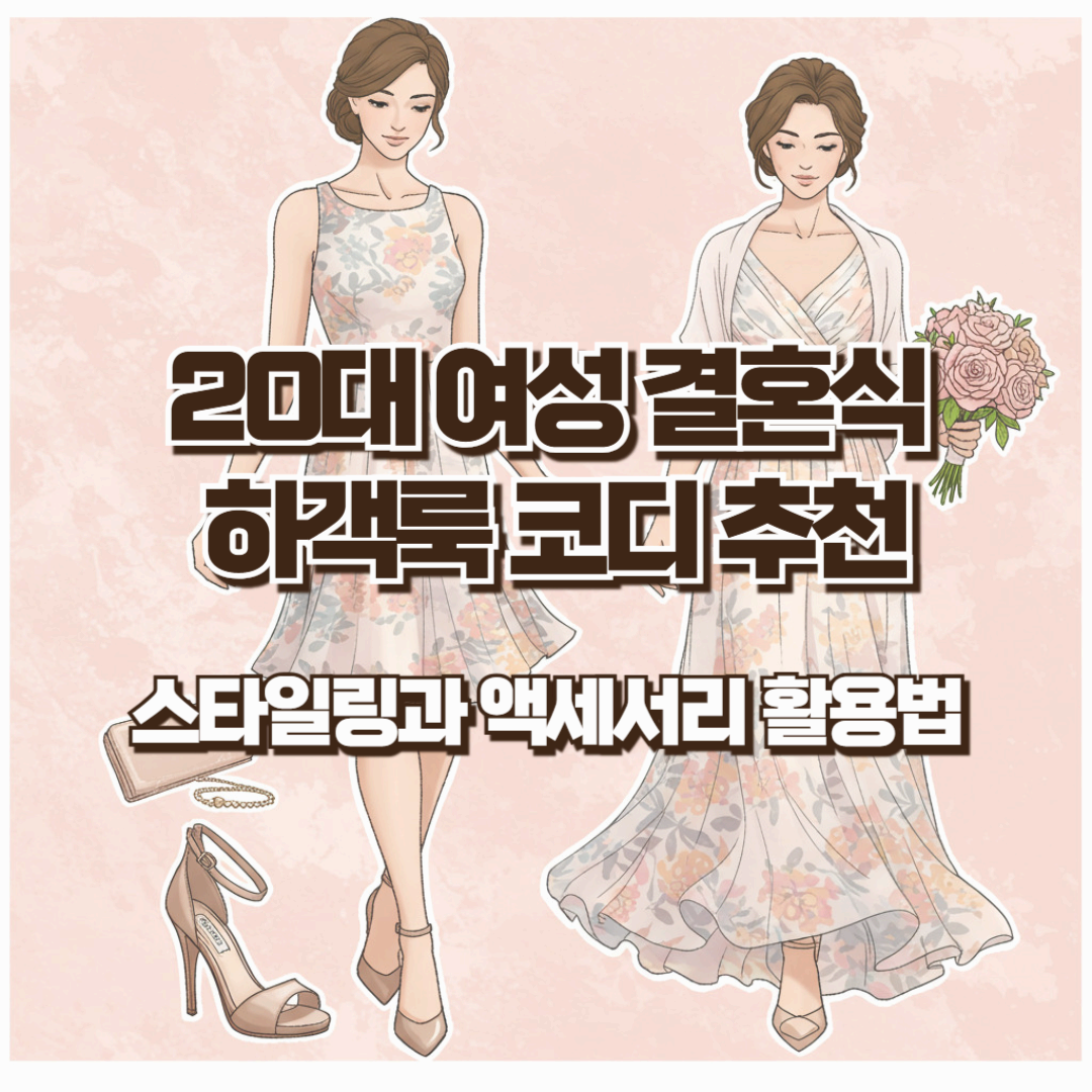 20대 여성 결혼식 하객룩 코디 추천(2) - 스타일링과 액세서리 활용법