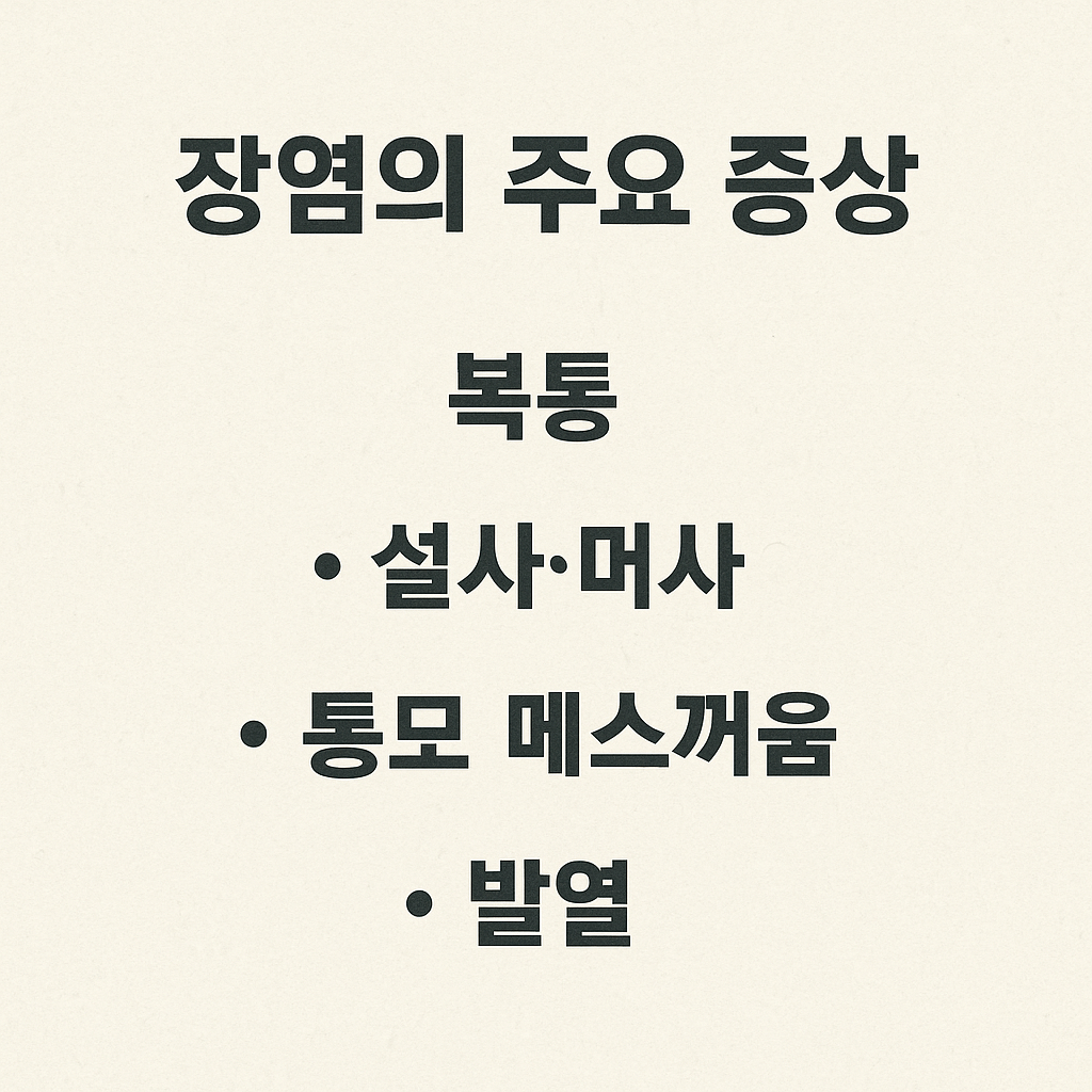 장염 증상