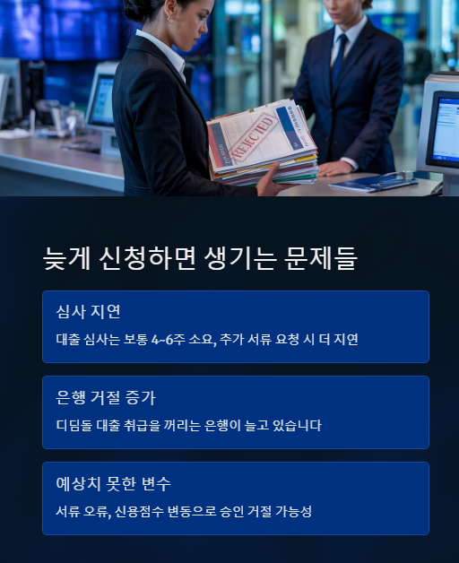늦게 신청하면 생기는 문제들