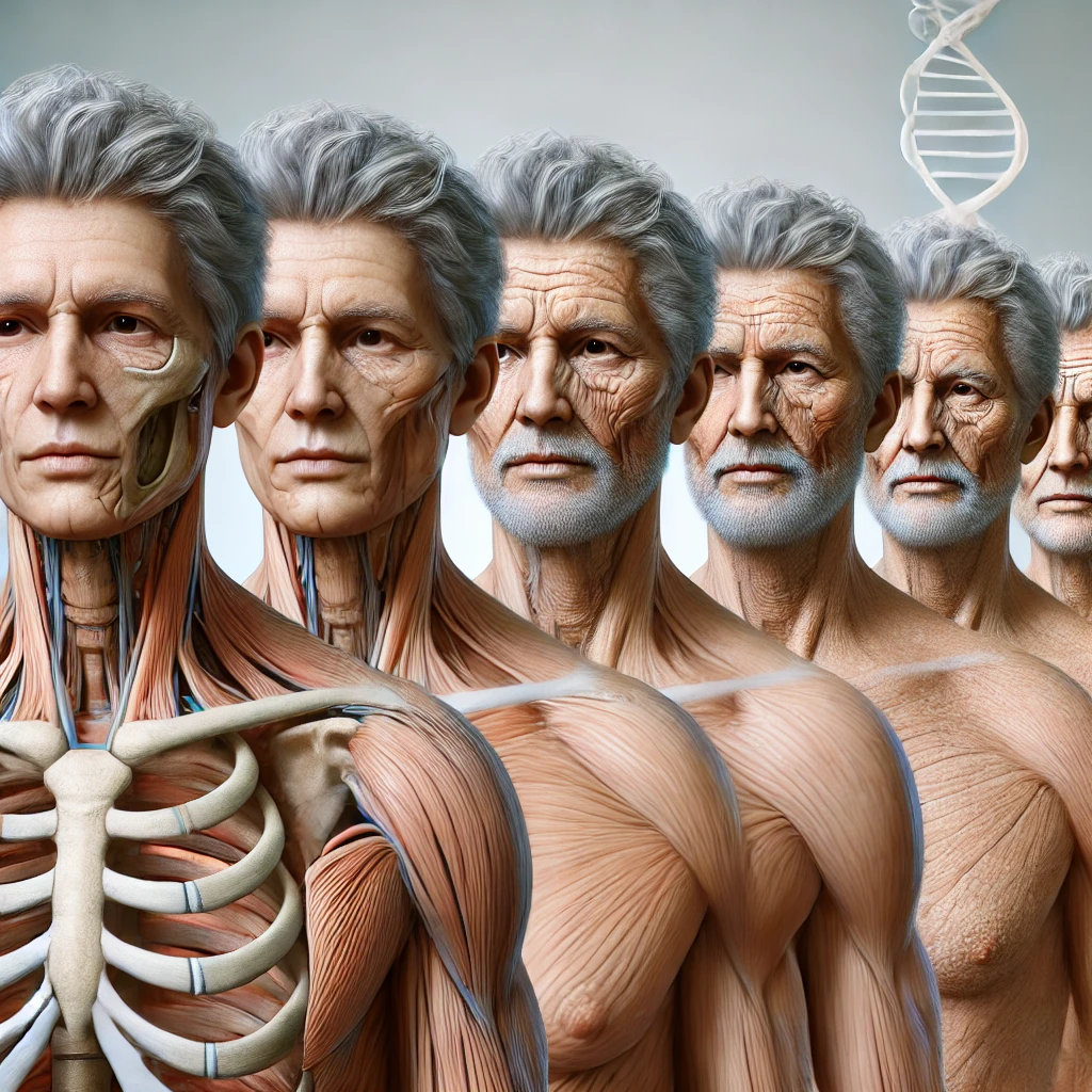 불규칙한 생활로 노화 진행속도가 빨라지는 사라믜 모습