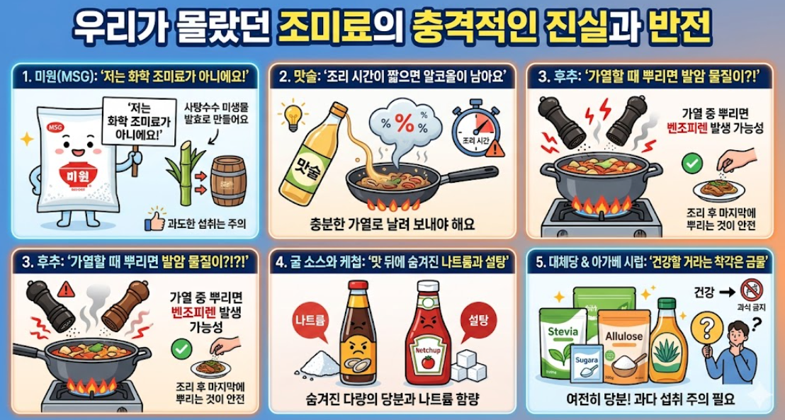 우리가 몰랐던 조미료의 충격적인 진실과 반전