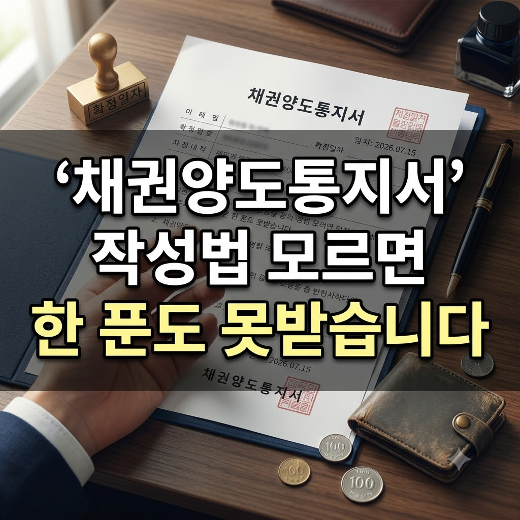 채권양도통지서 작성방법