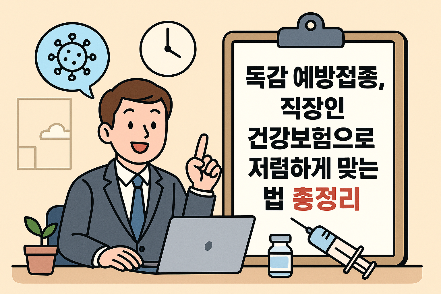독감 예방접종, 직장인 건강보험으로 저렴하게 맞는 법 총정리
