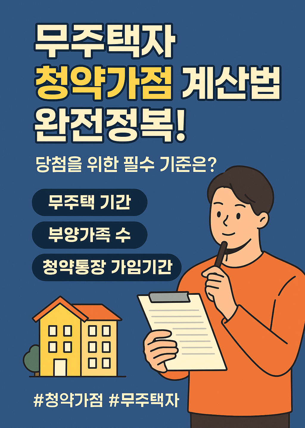 무주택자 청약가점 계산법 완전정복! 당첨을 위한 필수 기준은?