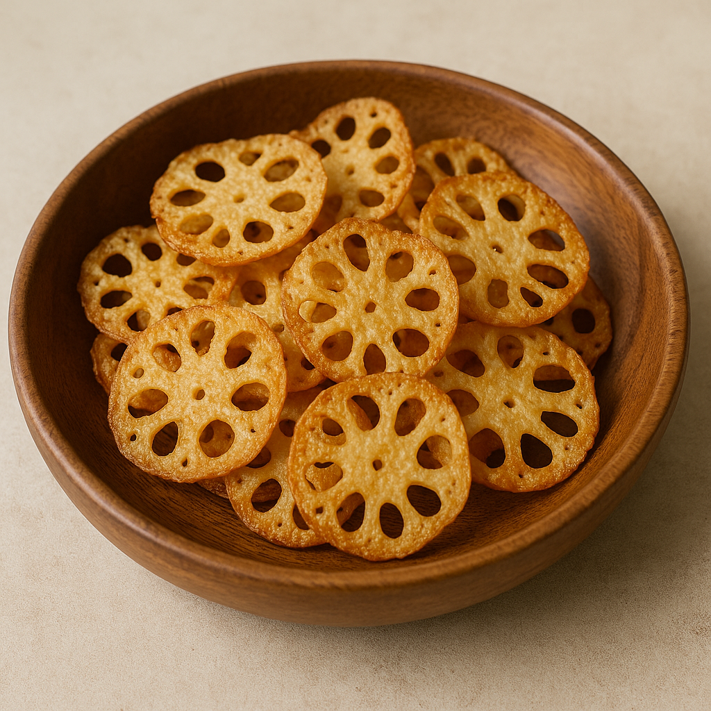 🥕 연근칩 – 바삭하면서도 달콤한 건강 스낵