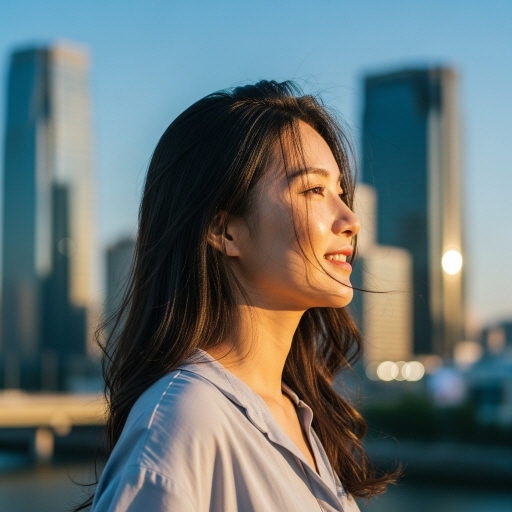 내 신용점수조회&amp;#44; 희망에 찬 여성