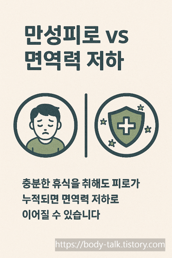 만성 피로, 면역력 저하 중 피곤함의 진짜 원인
