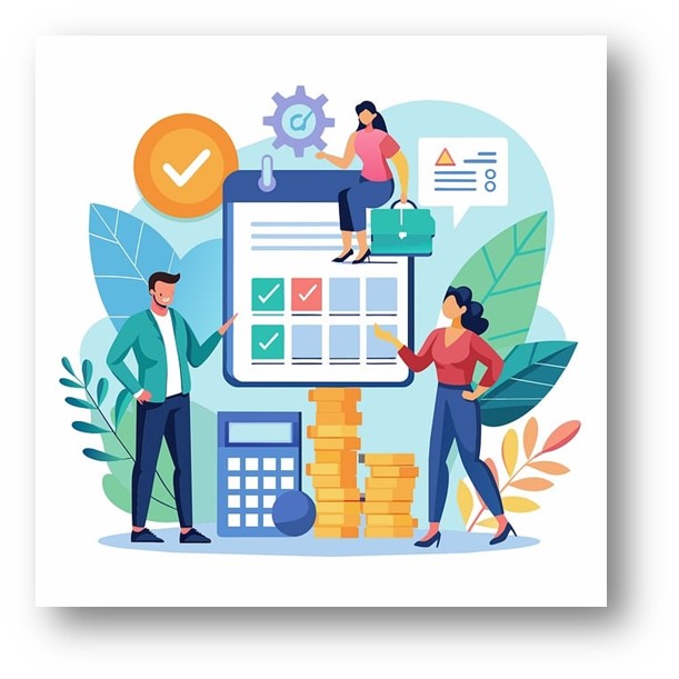 구글 캘린더 등을 사용하여 일정관리를 편하게 할 수 있음을 보여 주는 이미지