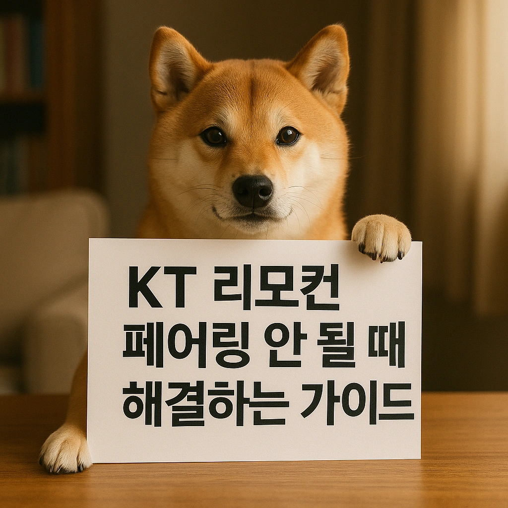 KT 리모컨 페어링 안 될 때 해결하는 가이드