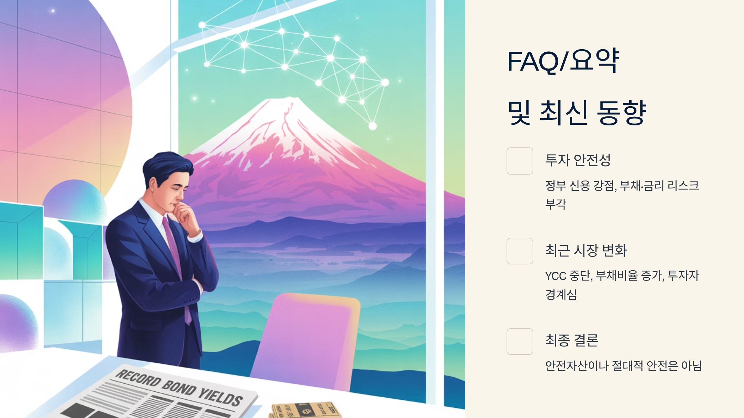 일본 국채 수익률은 어떤가요?