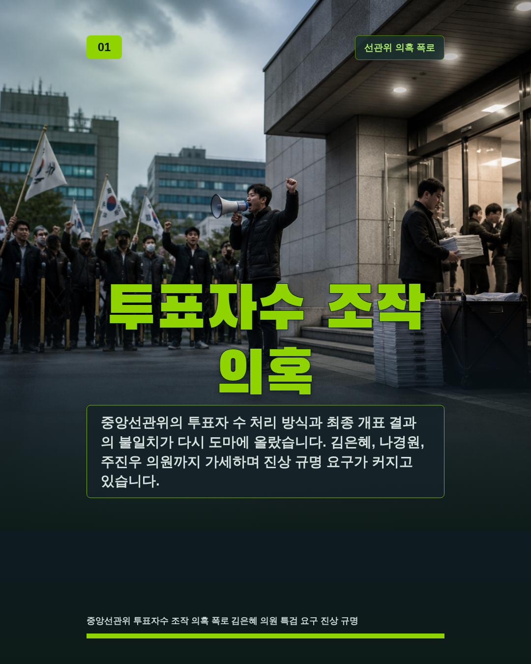 투표자수 조작 의혹
