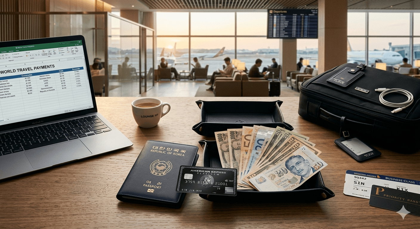 글로벌 결제 수단을 전략적으로 관리하는 디지털 노마드의 지갑