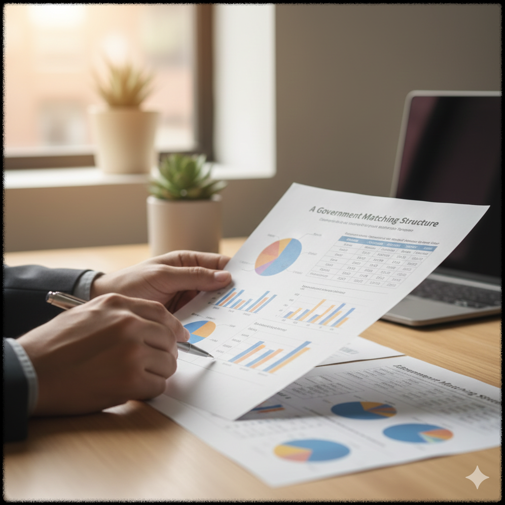 디딤씨앗통장 관련 서류를 확인하는 모습