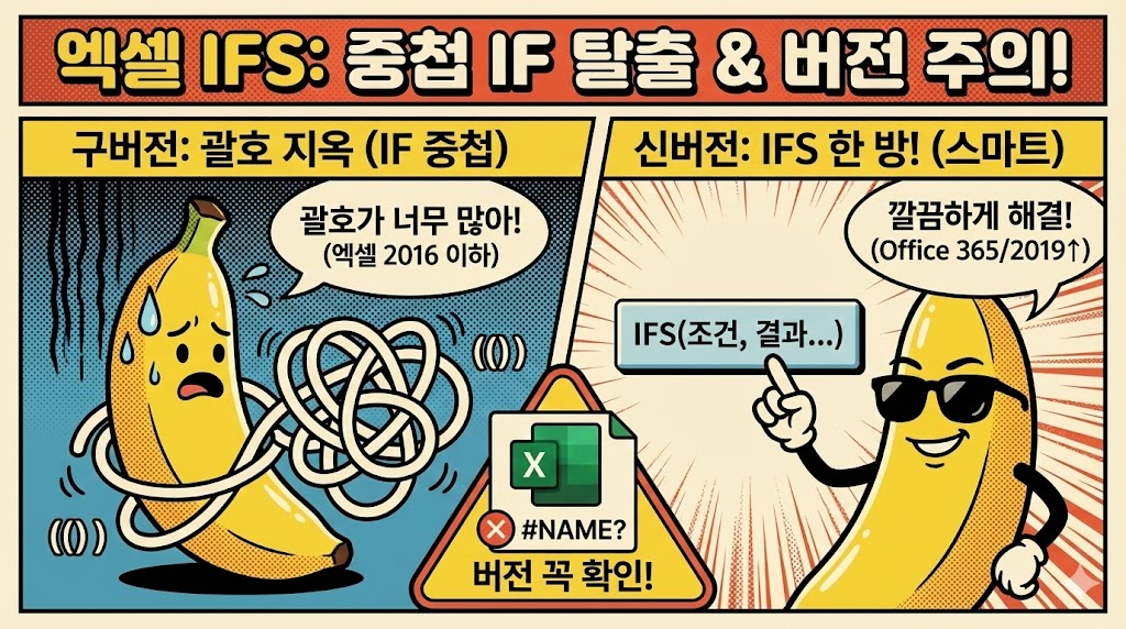 IFS: 복잡한 중첩 IF를 한 방에 해결하는 최신 함수