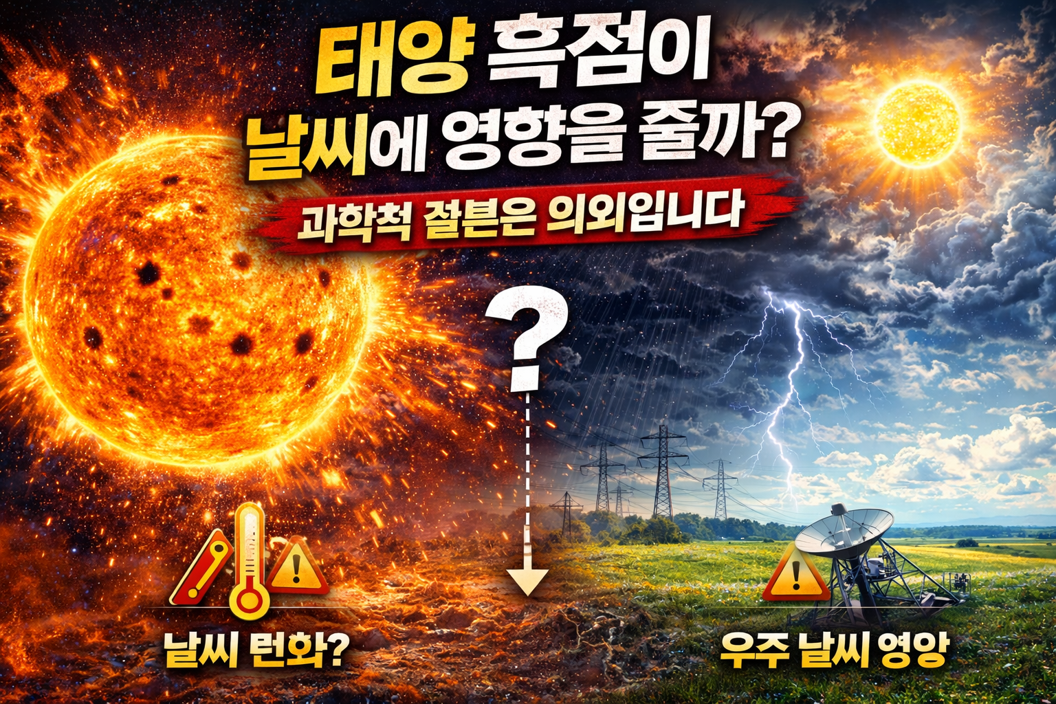 태양 흑점이 날씨에 영향을 줄까 (과학적으로 밝혀진 진짜 영향)