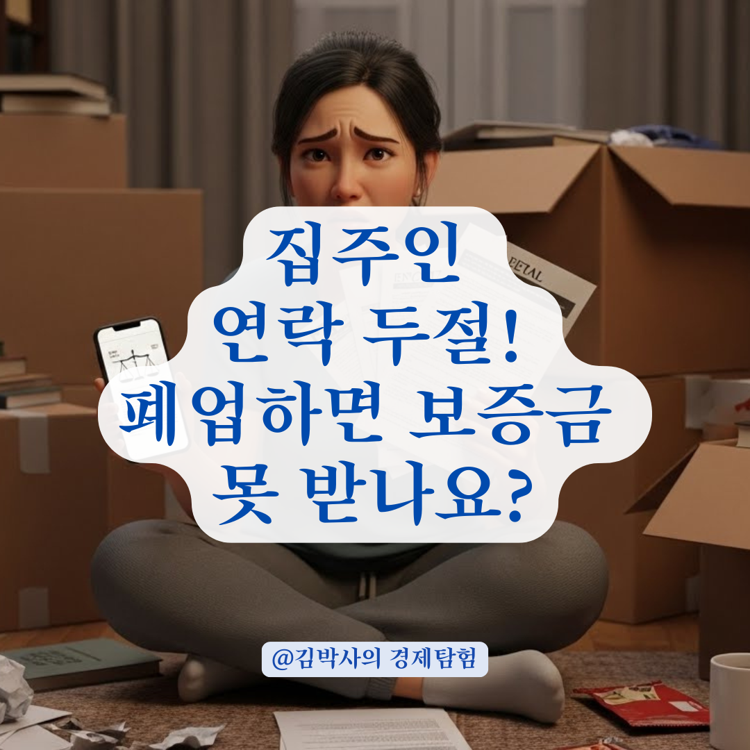 임대인 연락 두절 시 대처, 보증금 반환 의무와 폐업의 상관관계
