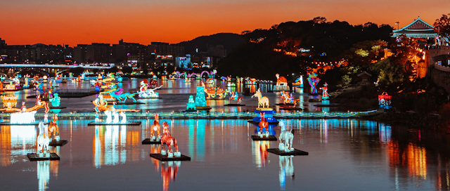 진주 남강 유등축제