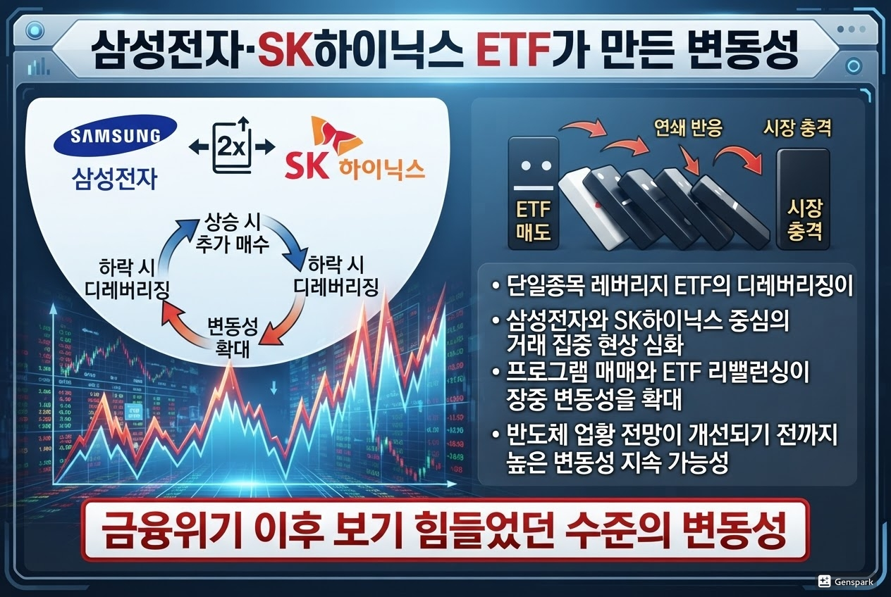 삼성전자&middot;SK하이닉스 ETF가 만든 변동성