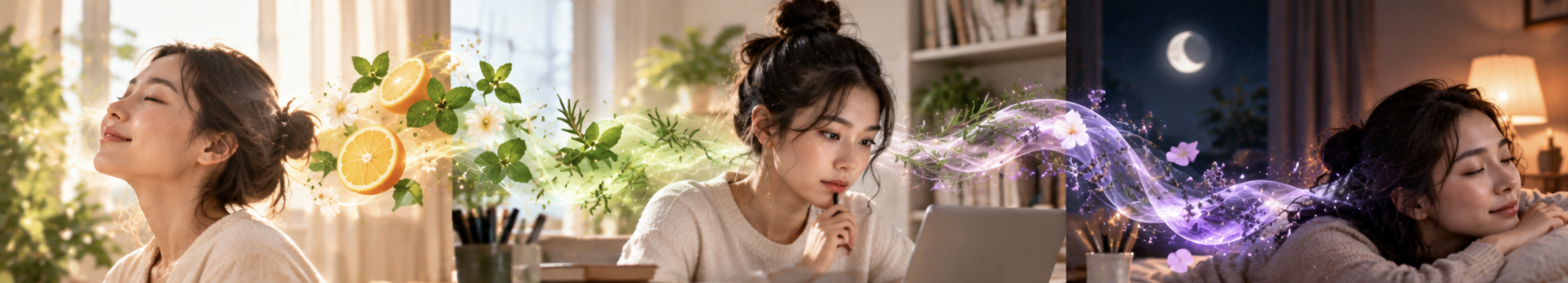 시간대별 아로마 브레인루틴 예시